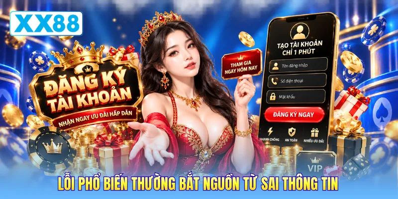Lỗi phổ biến thường bắt nguồn từ sai thông tin Lỗi phổ biến thường bắt nguồn từ sai thông tin